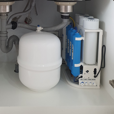 Lắp đặt máy lọc S038 slim Gầm bếp